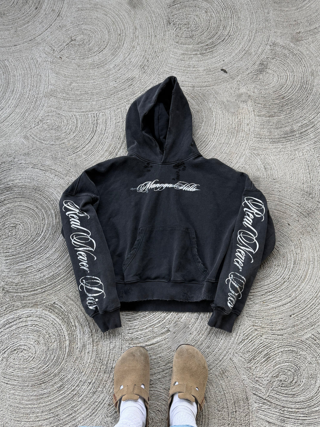 “REAL NEVER DIES” HOODIE