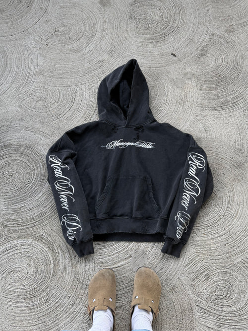 “REAL NEVER DIES” HOODIE